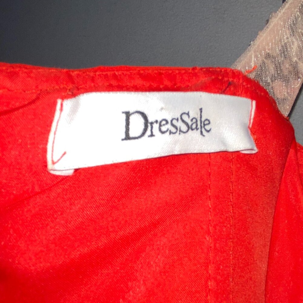 Dressale Red Chiffon Beaded Strap Formal Dress Prom Evening Gown SMALL - Picture 12 of 13